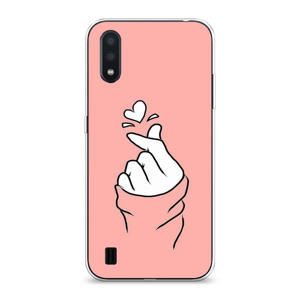 

Чехол Awog на Samsung Galaxy A01 "Любовь-щелк", Разноцветный, 29550-7