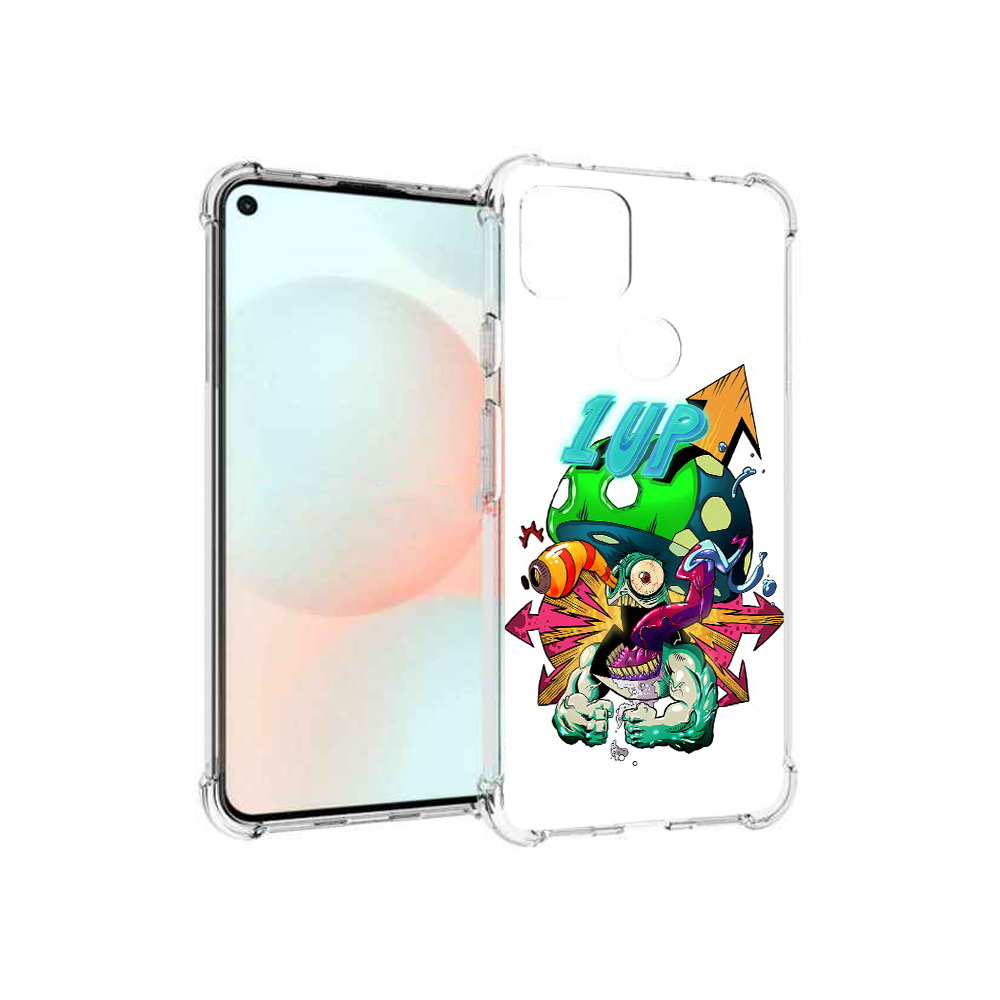 

Чехол MyPads Tocco для Google Pixel 5A сильный гриб абстракция, Прозрачный, Tocco