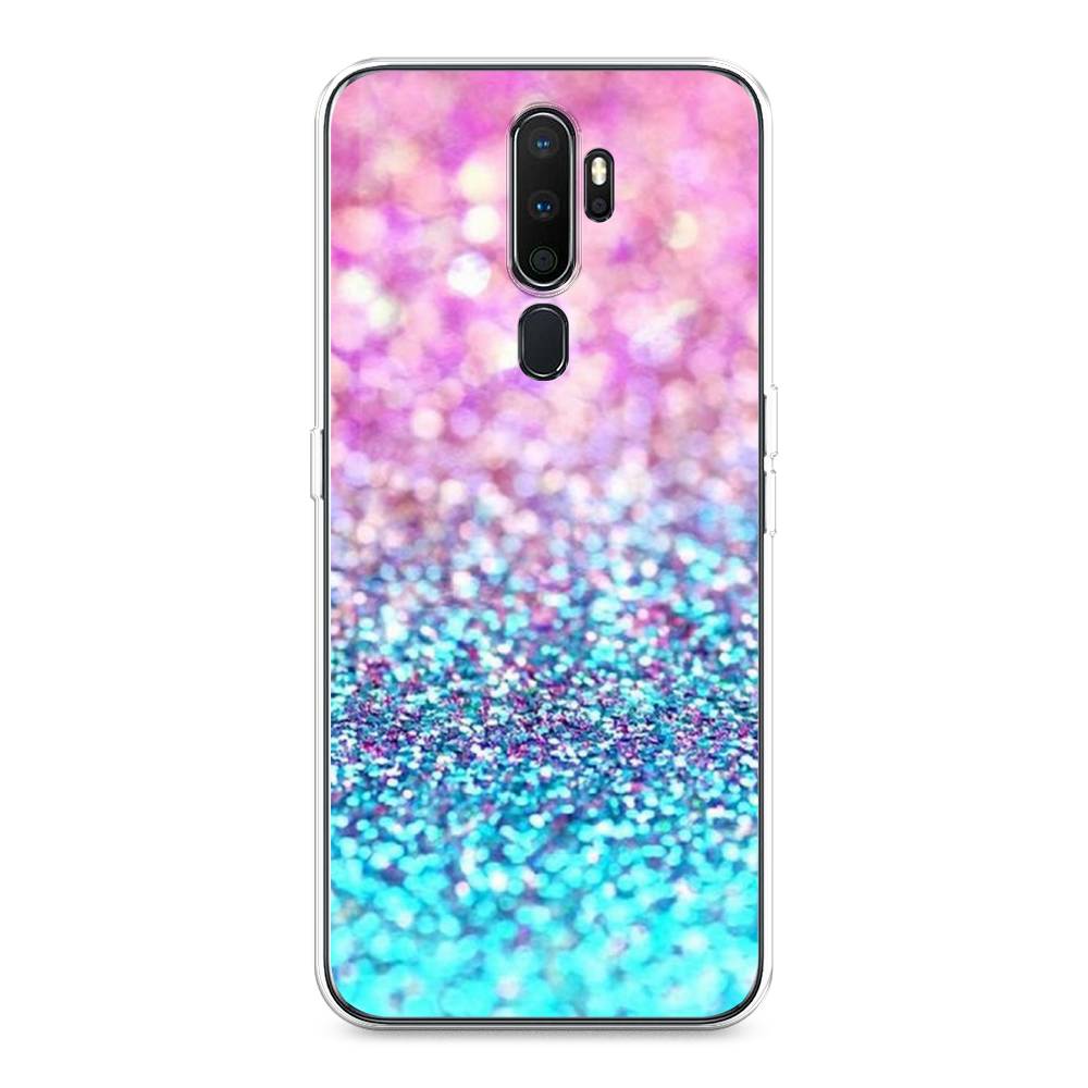 

Силиконовый чехол "Розово-голубые глиттеры рисунок" на Oppo A9 (2020)