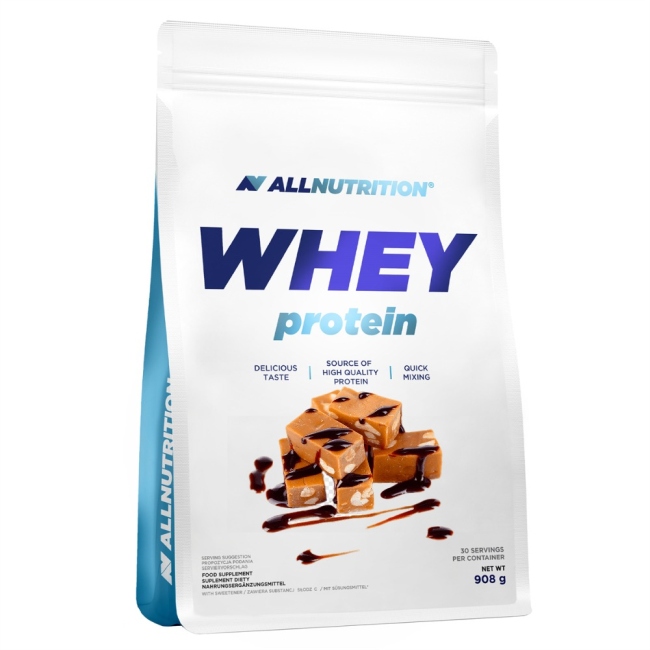 Протеин ALLNUTRITION All Nutrition, WHEY PROTEIN 908г (Шоколад-Карамельный орех)