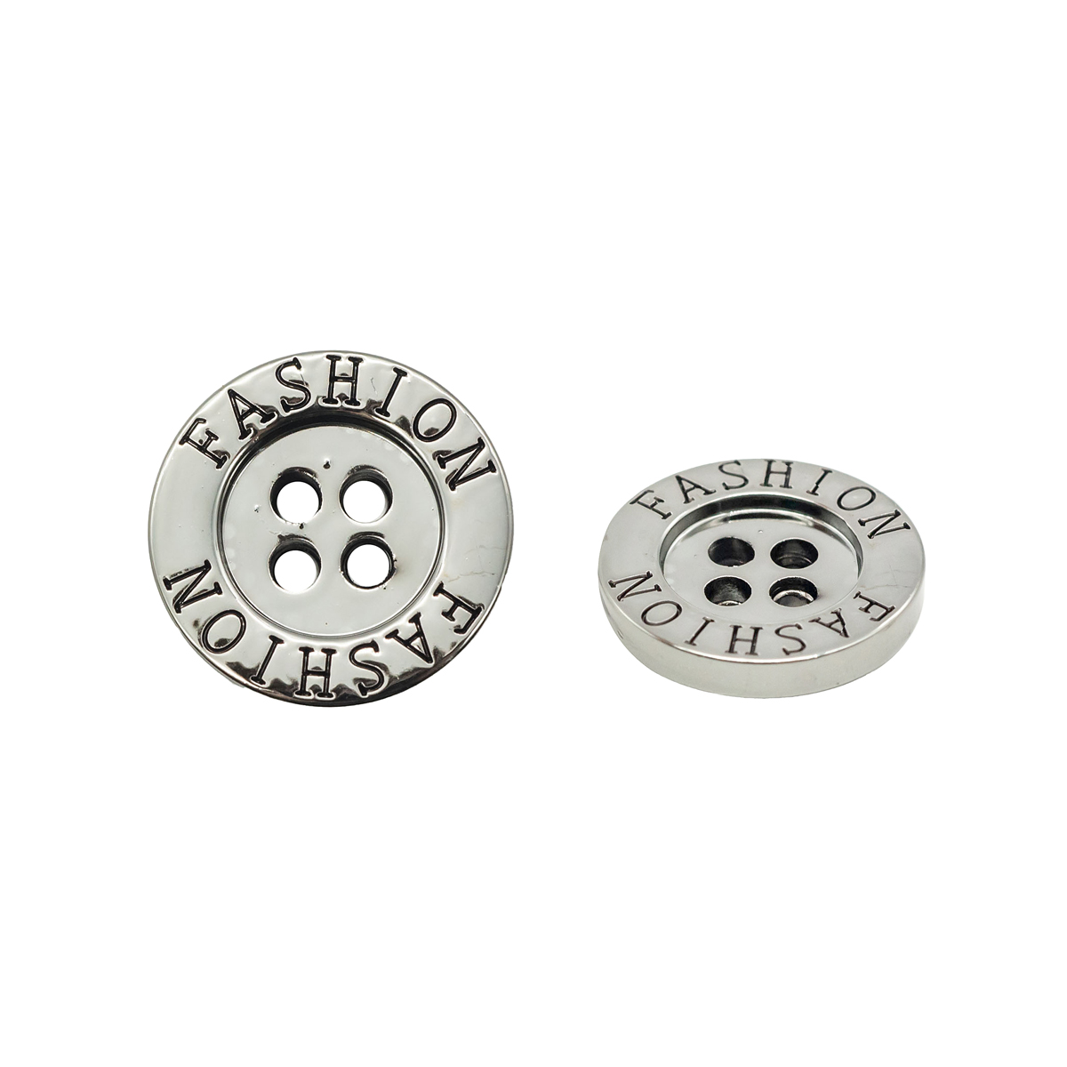 

Пуговица АЙРИС, NE77, 28L (18 мм) 4 прокола (Nickel - никель), 36 шт, 615030