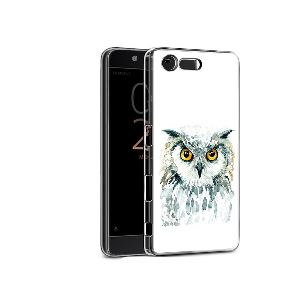 

Чехол MyPads Tocco для Sony Xperia X Compact Серьезная сова (PT50548.245.156), Прозрачный, Tocco