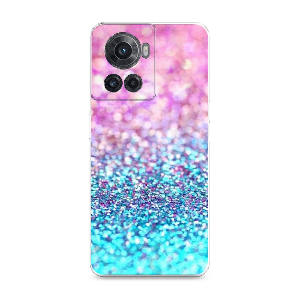 

Силиконовый чехол "Розово-голубые глиттеры рисунок" на OnePlus Ace