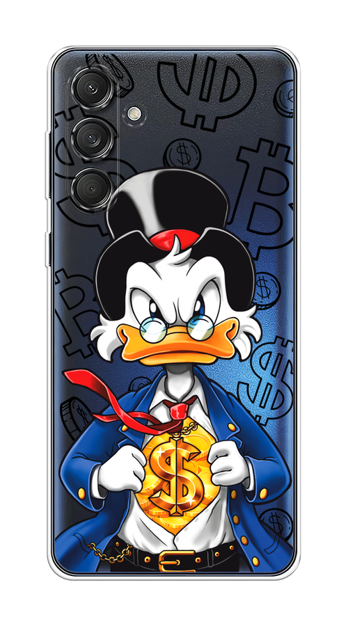

Чехол на Samsung Galaxy M55 "Scrooge Goldman", Черный;белый;синий, 2109650-1