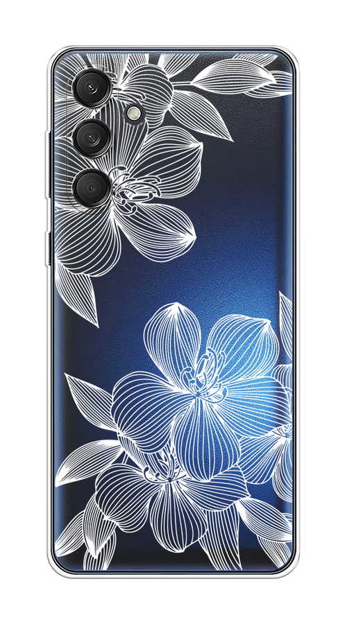 

Чехол на Samsung Galaxy M55 "Крокус", Белый;прозрачный, 2109650-1