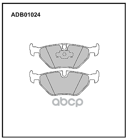 Колодки задние bmw e46/e36/rover 75/saab 95 allied nippon adb 01024