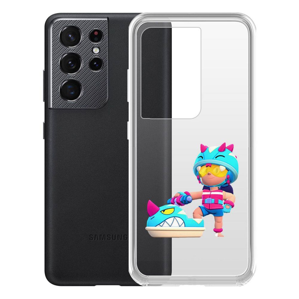 

Чехол-накладка Brawl Stars-Аквабайкер Джеки для Samsung Galaxy S21 Ultra (G998)
