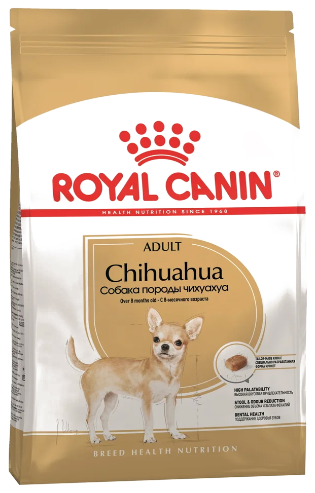 

Сухой корм для собак ROYAL CANIN Chihuahua Adult, для чихуахуа, 1,5 кг