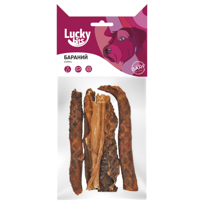 

Лакомство для собак Lucky Bits бараний рубец, 40г