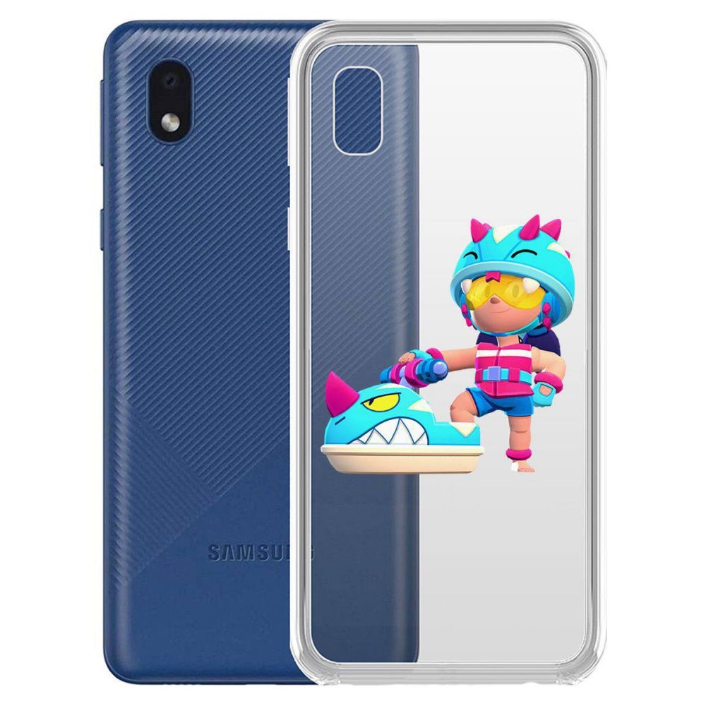 

Чехол-накладка Brawl Stars-Аквабайкер Джеки для Samsung Galaxy A01 Core (A013)