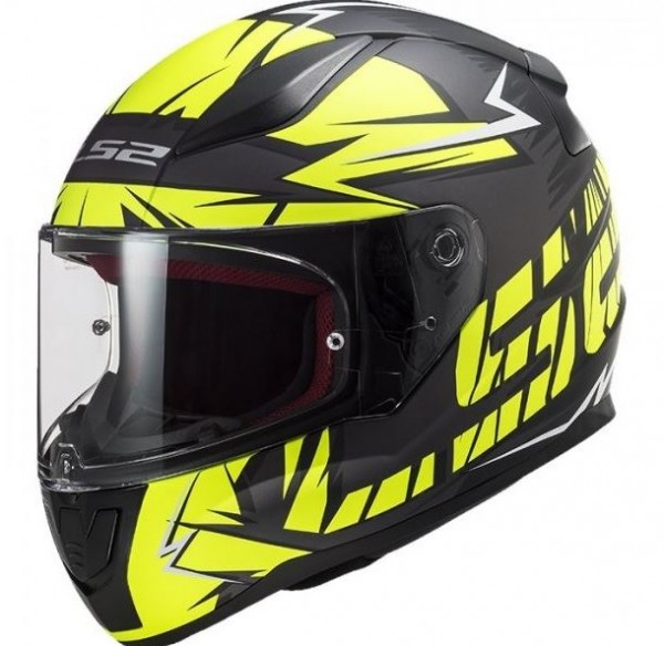 фото Шлем ls2 ff353 rapid cromo matt black hi vis yellow, размер xl