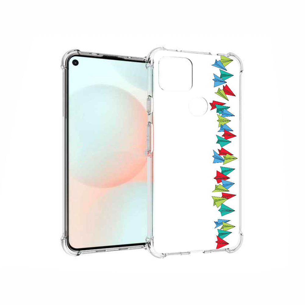Чехол MyPads Tocco для Google Pixel 5A самолетики из листочков