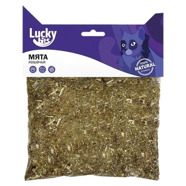 

Лакомство для кошек Lucky Bits кошачья мята, 15г