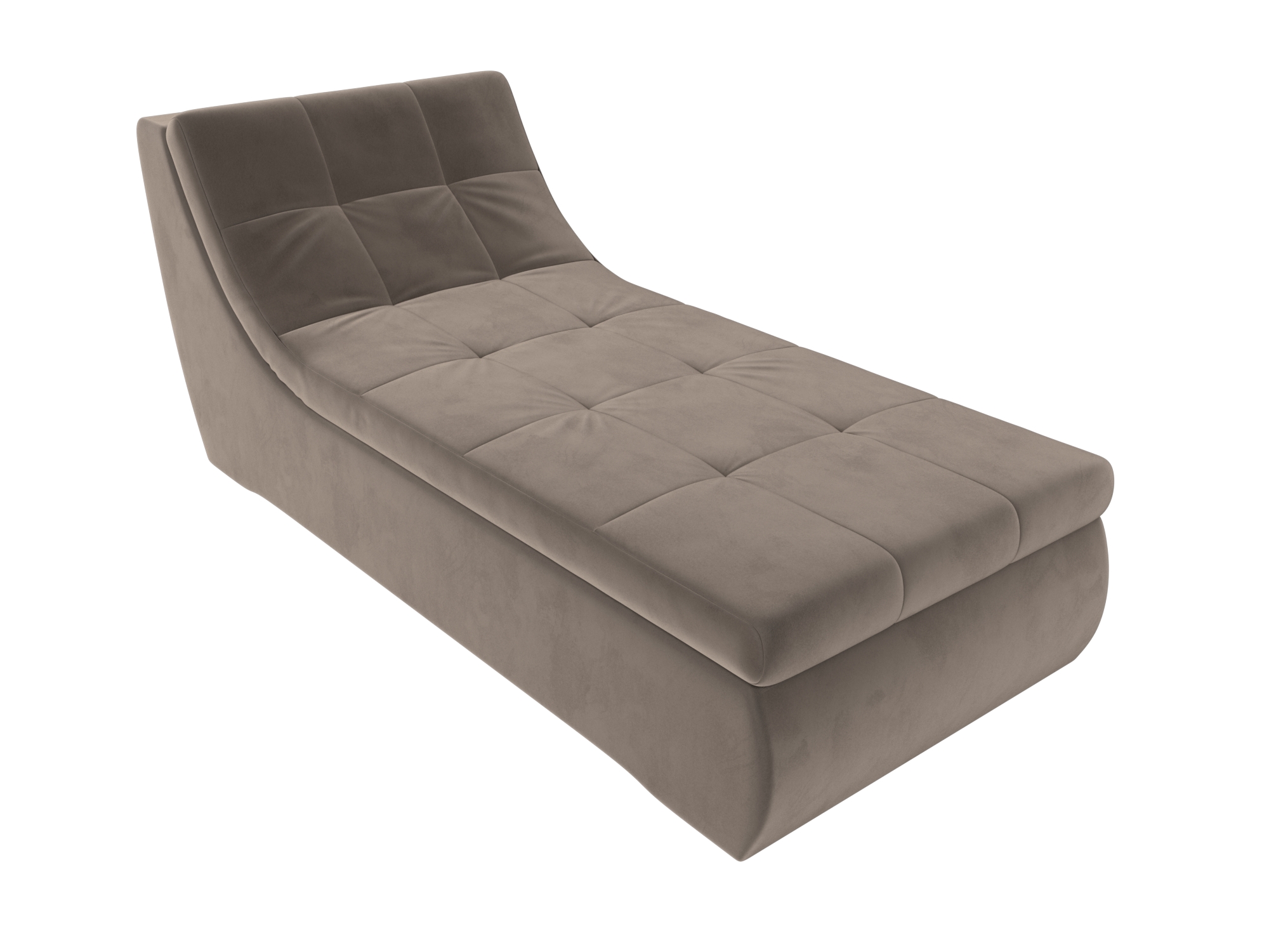 

Модуль Холидей канапе велюр коричневый, Модуль Холидей канапе