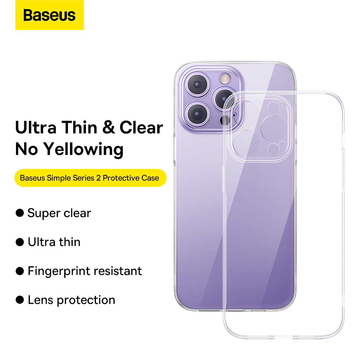 

Чехол-накладка Baseus Simple для iPhone 12 (P60151102201-00) силиконовая, прозрачный