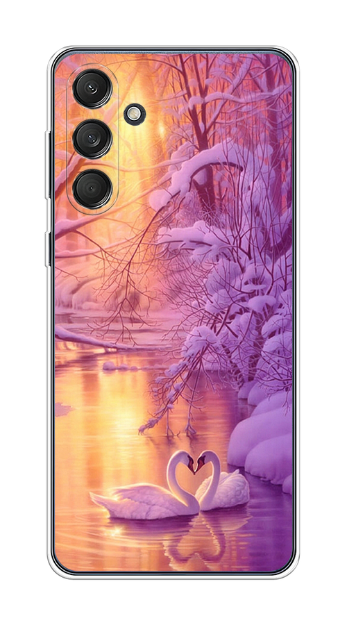 

Чехол на Samsung Galaxy M55 "Зима 1", Фиолетовый;желтый, 2109650-1