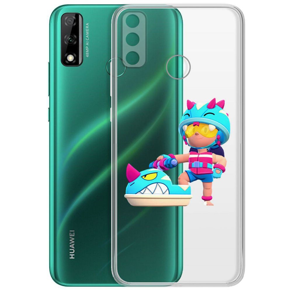 

Чехол-накладка Brawl Stars-Аквабайкер Джеки для Huawei Y8s