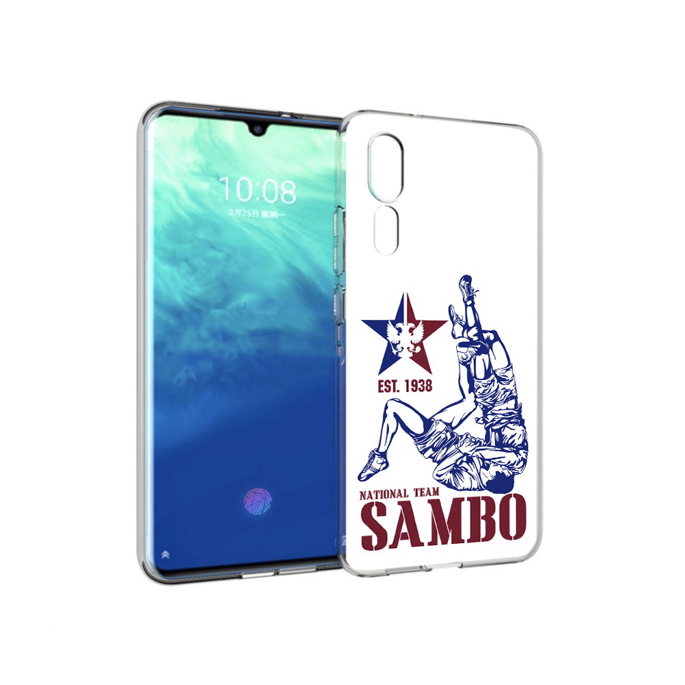 

Чехол MyPads Tocco для ZTE Axon 10 Pro единоборства самбо (PT134302.444.344), Прозрачный, Tocco