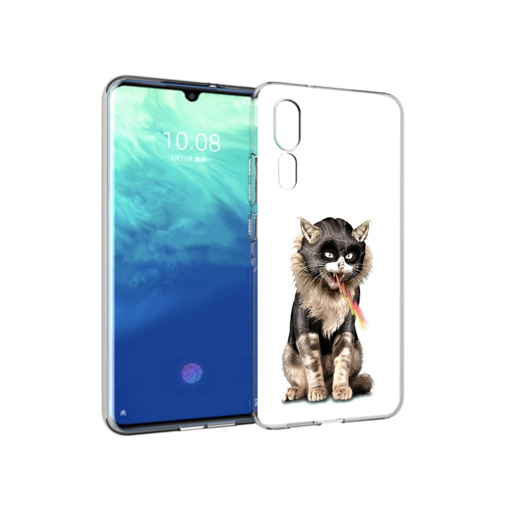 Чехол MyPads Tocco для ZTE Axon 10 Pro дьяволский кот (PT134302.444.341)