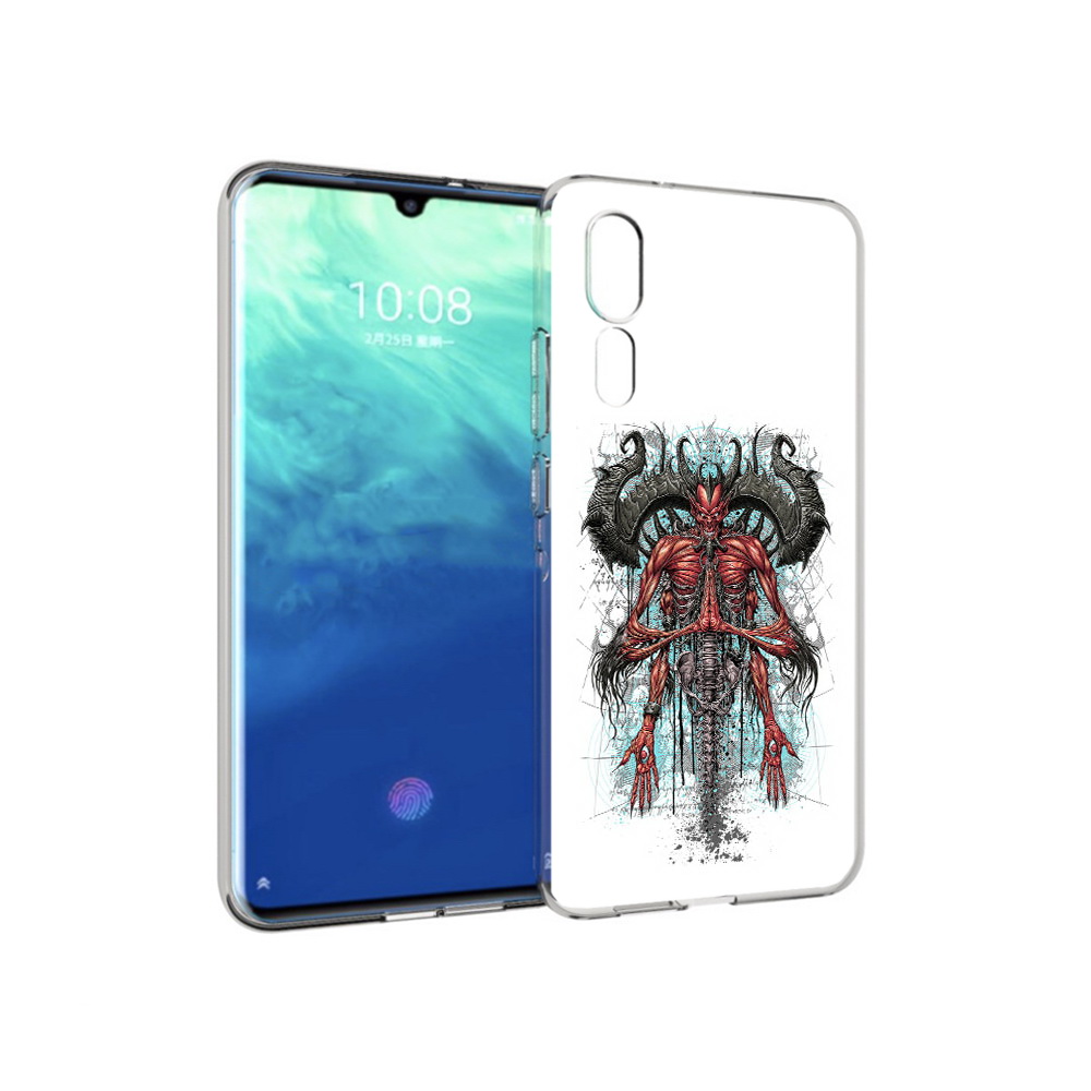

Чехол MyPads Tocco для ZTE Axon 10 Pro дьявол (PT134302.444.340), Прозрачный, Tocco