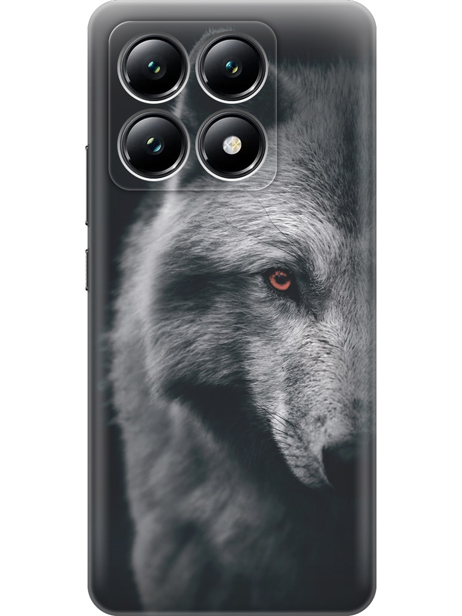 

Силиконовый чехол на Xiaomi 14T с принтом "Красноглазый волк", Прозрачный;красный;серый;черный, 785978413
