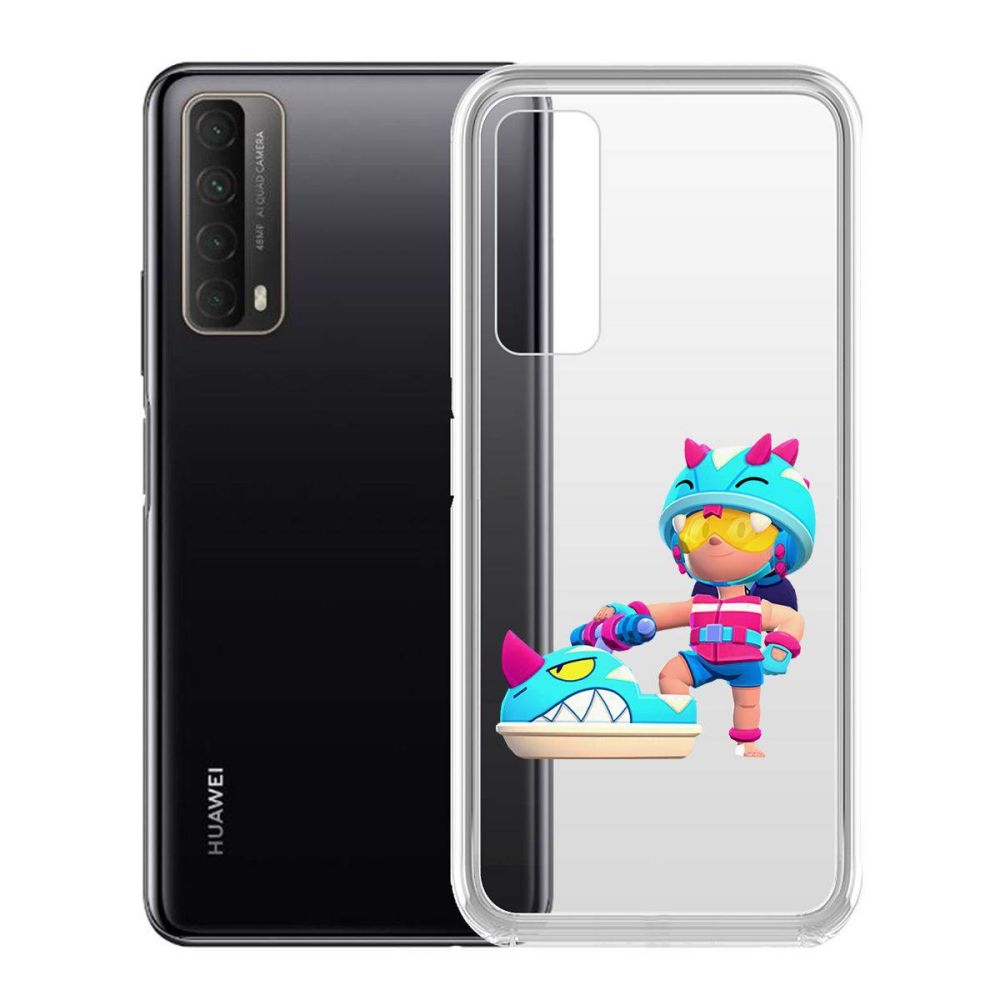

Чехол-накладка Brawl Stars-Аквабайкер Джеки для Huawei P Smart 2021