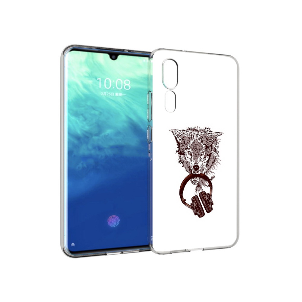 

Чехол MyPads Tocco для ZTE Axon 10 Pro дикий волк (PT134302.444.325), Прозрачный, Tocco