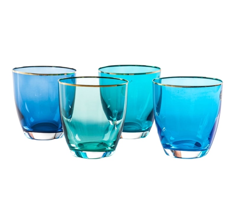 

Стаканы для виски Bohemia Glass Кэти Арлекино индиго 300 мл 4 шт