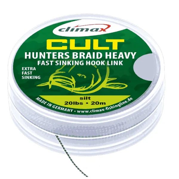 фото Поводковый материал climax cult heavy hunters braid silt, 30 lbs, 20 m (шт.) none