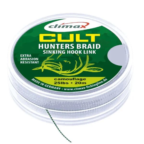 

Поводковый материал Climax CULT Hunter's Braid camou 0.45 mm 45 lbs, 18 kg 20 m. (шт.)