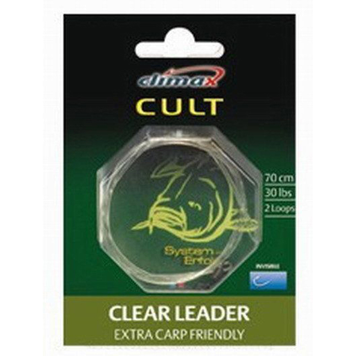 фото Поводок climax cult clear leader 70 cm, 30lbs none