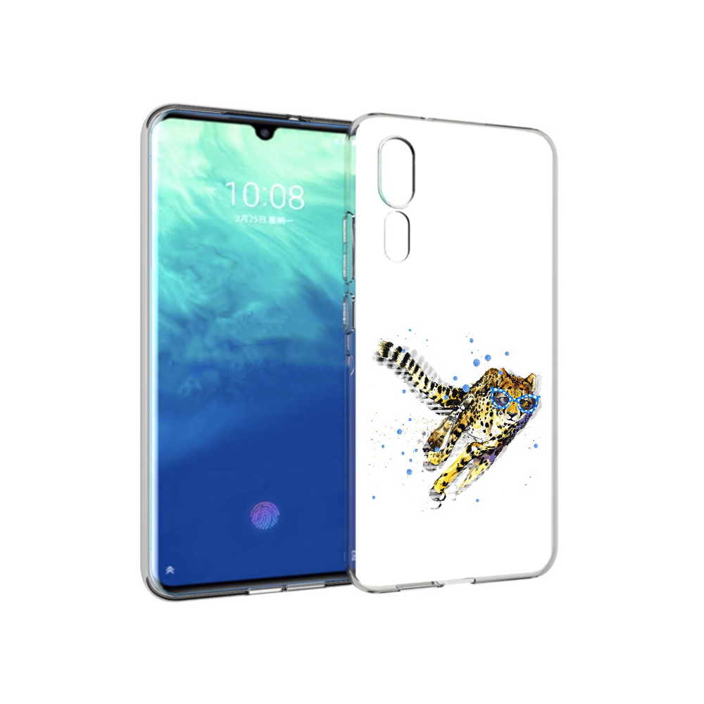 

Чехол MyPads Tocco для ZTE Axon 10 Pro гепард в очках (PT134302.444.287), Прозрачный, Tocco