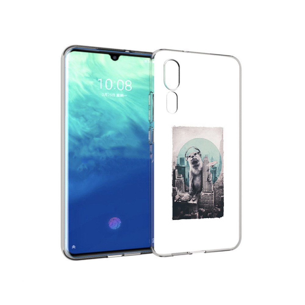 

Чехол MyPads Tocco для ZTE Axon 10 Pro выдра в городе (PT134302.444.283), Прозрачный, Tocco