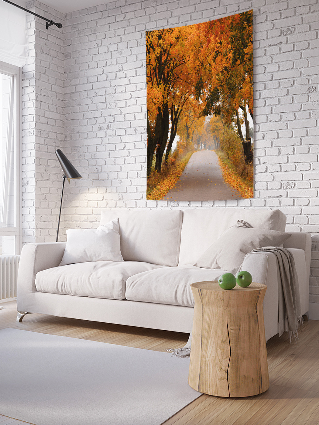 

Вертикальное фотопанно на стену JoyArty Туманная осень 100x150 см, Туманная осень