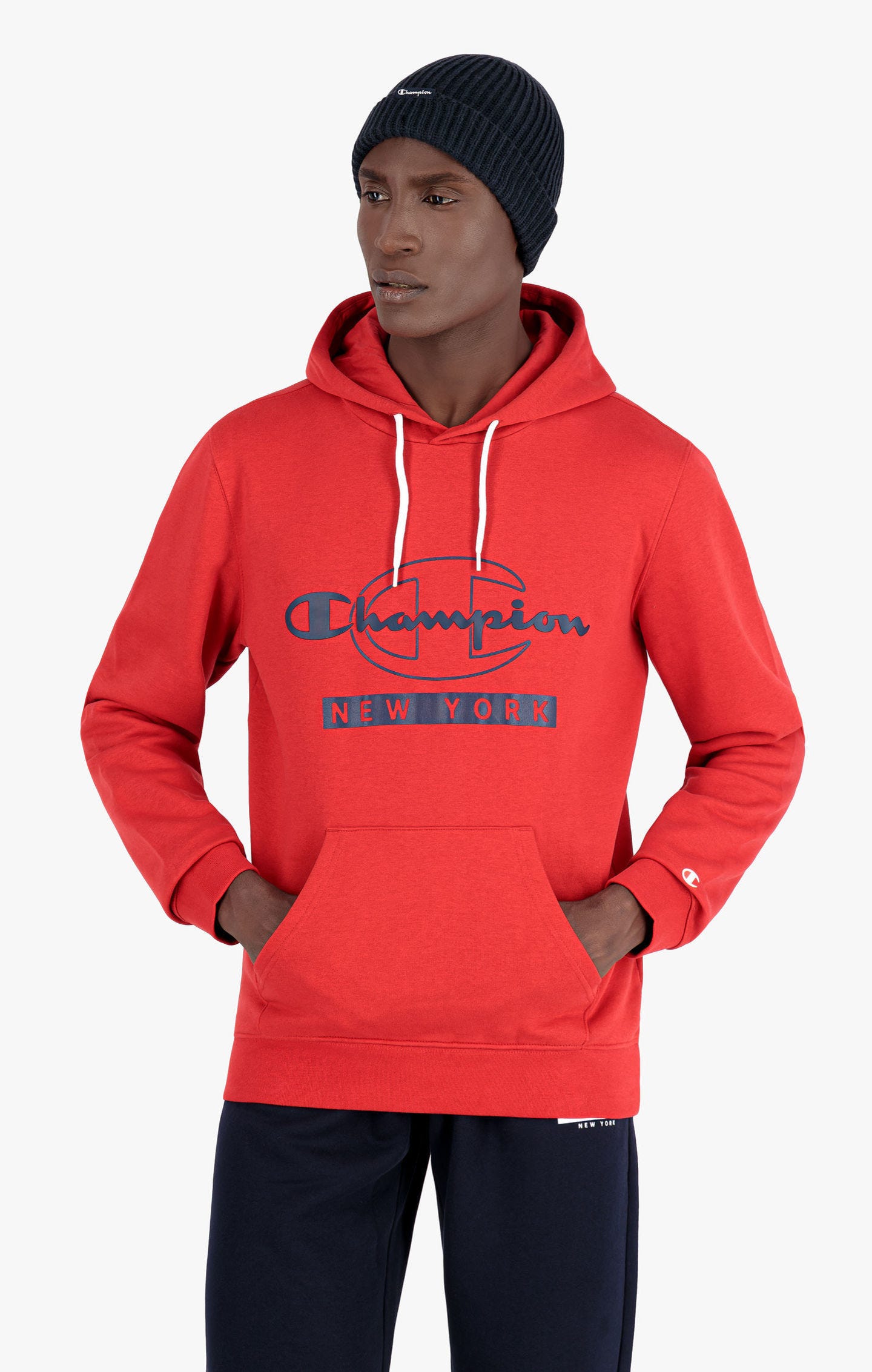 фото Худи мужское champion legacy graphic shop authentic красное xl