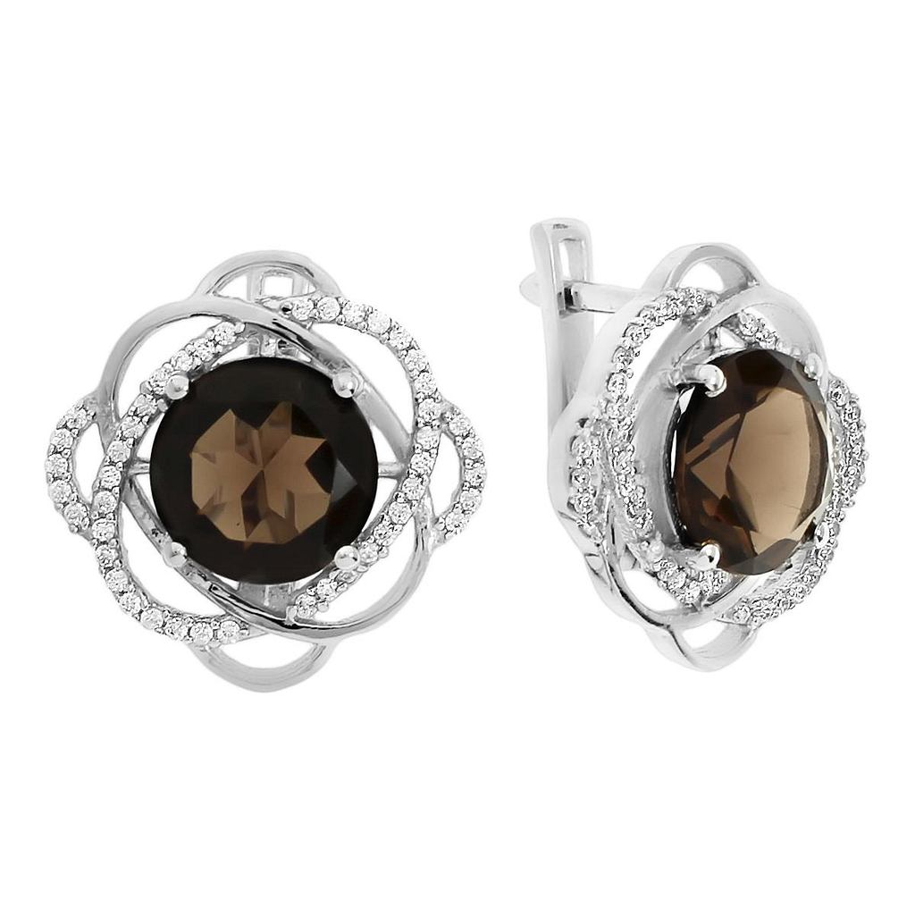 

Серьги из серебра с раухтопазом Balex Jewellery 2410931559, 2410931559