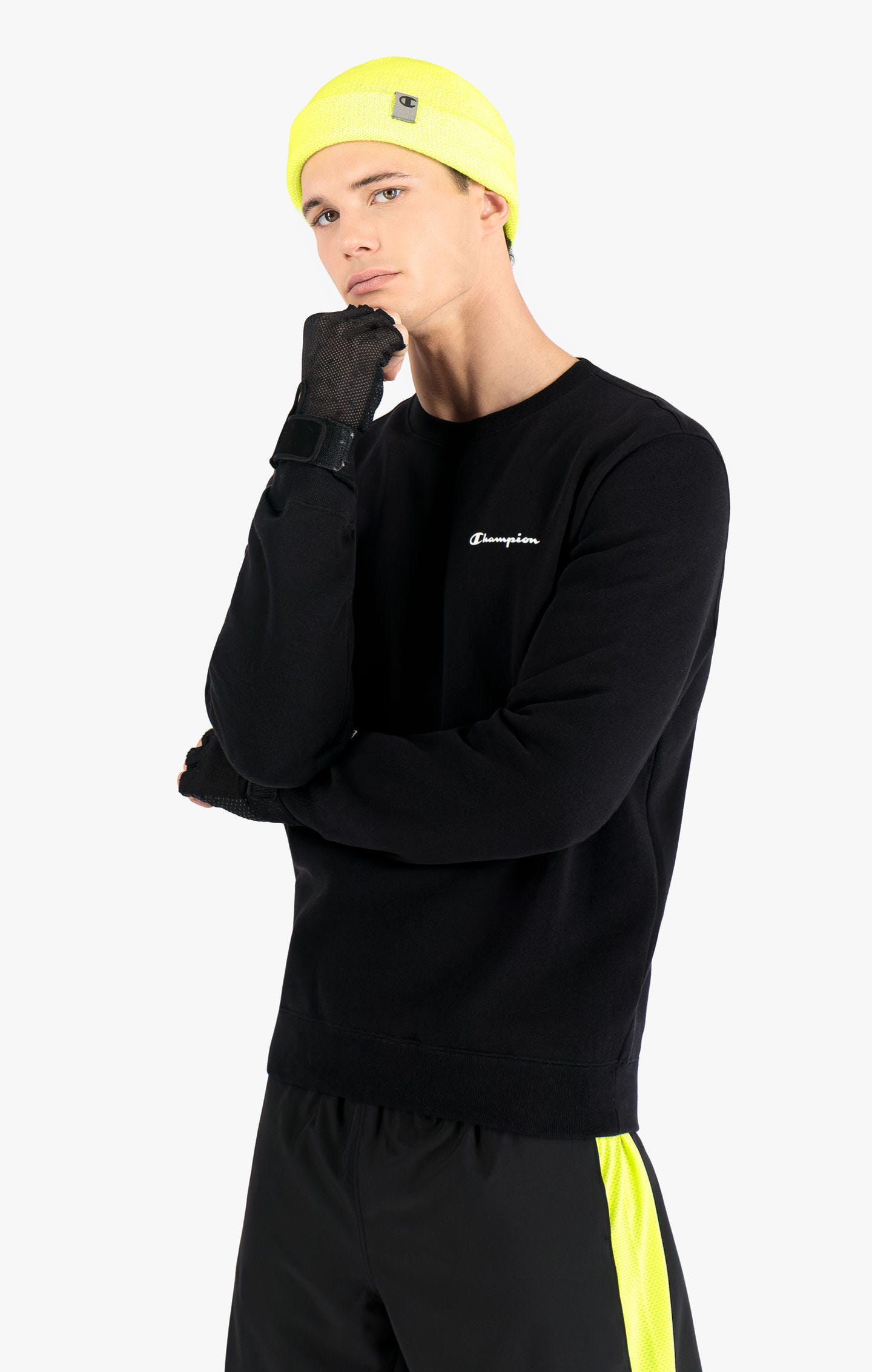 

Свитшот мужской Champion Legacy American Classics Crewneck черный M, Legacy American Classics Crewneck