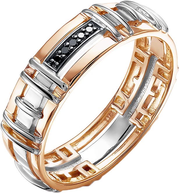 

Кольцо обручальное из красного золота с бриллиантом р. 20.5 Vesna jewelry 7075-256-02-00, 7075-256-02-00