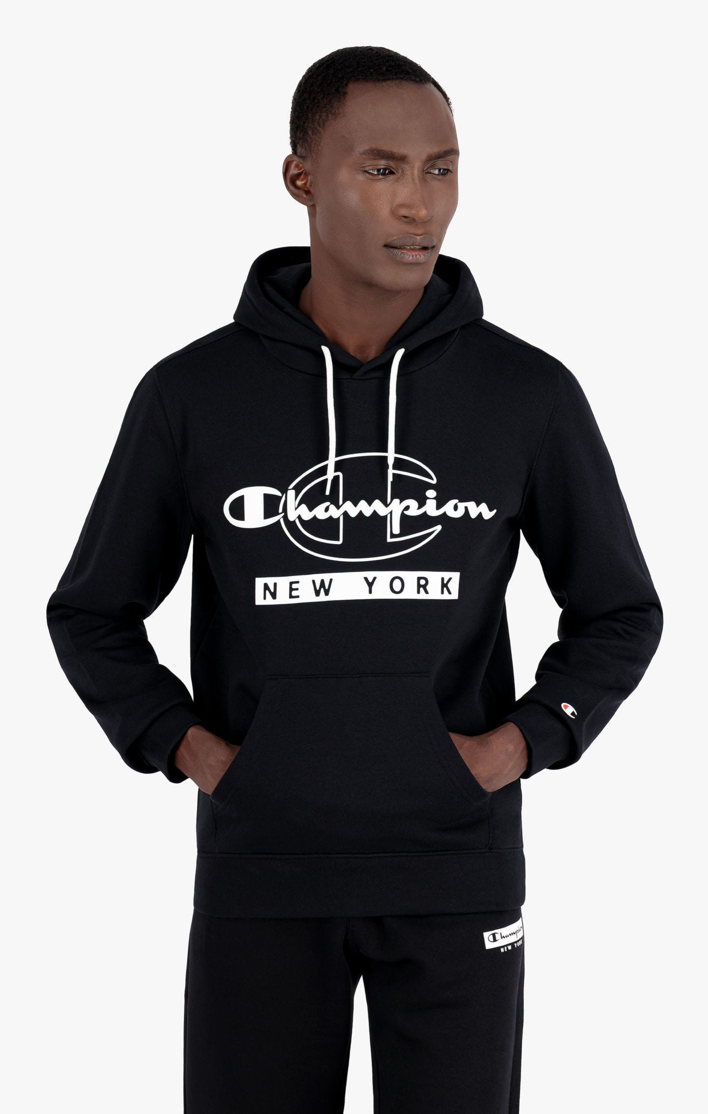 фото Худи мужское champion legacy graphic shop authentic черное l