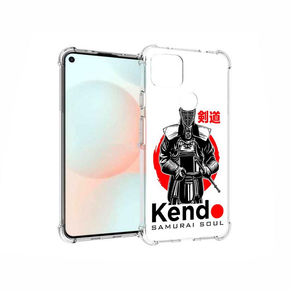 

Чехол MyPads Tocco для Google Pixel 5A рисованый самурай, Прозрачный, Tocco