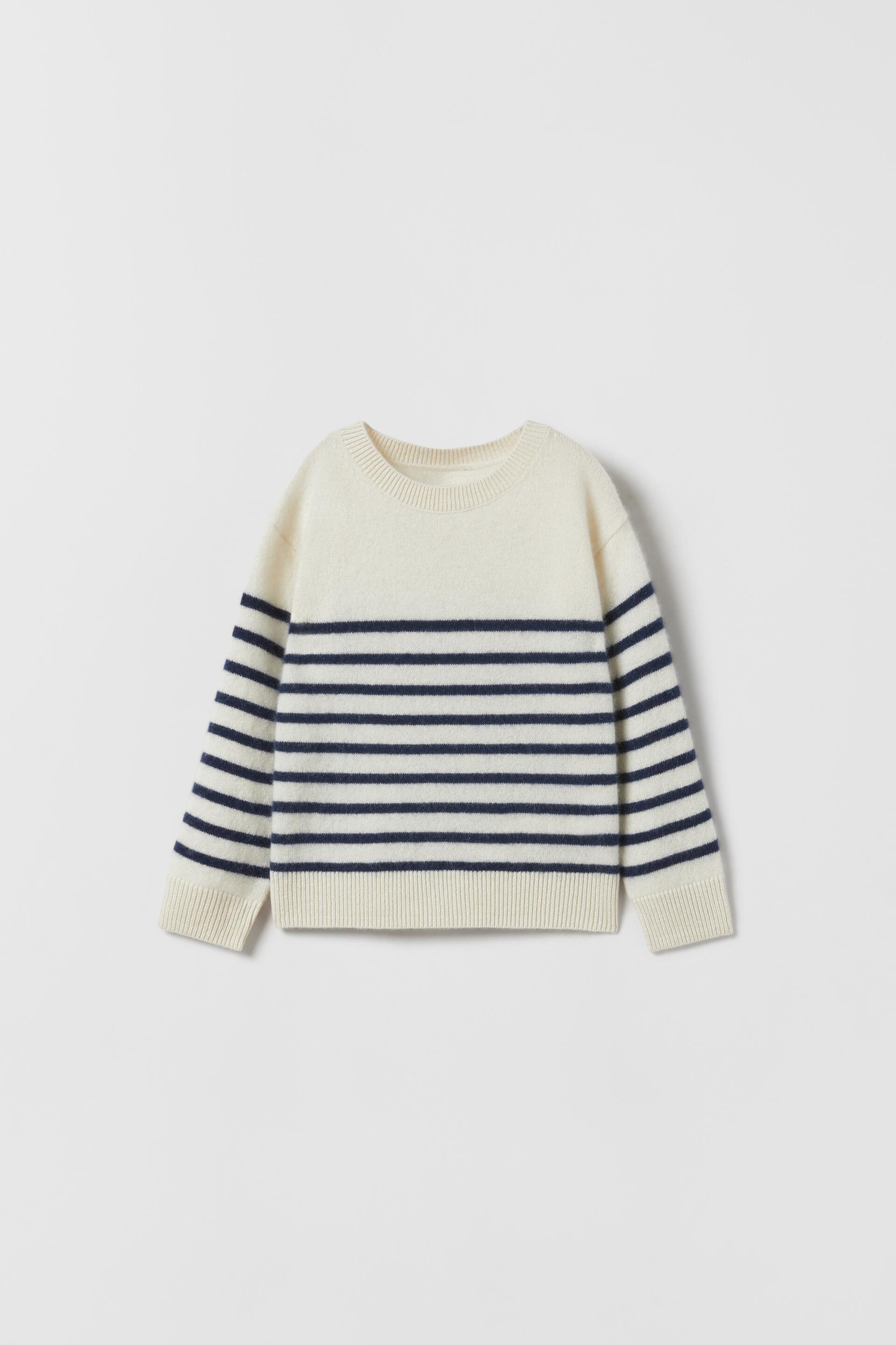 

Джемпер детский ZARA 0794755006648, белоснежный/темно-синий, 104 (товар из-за рубежа), 07947550066