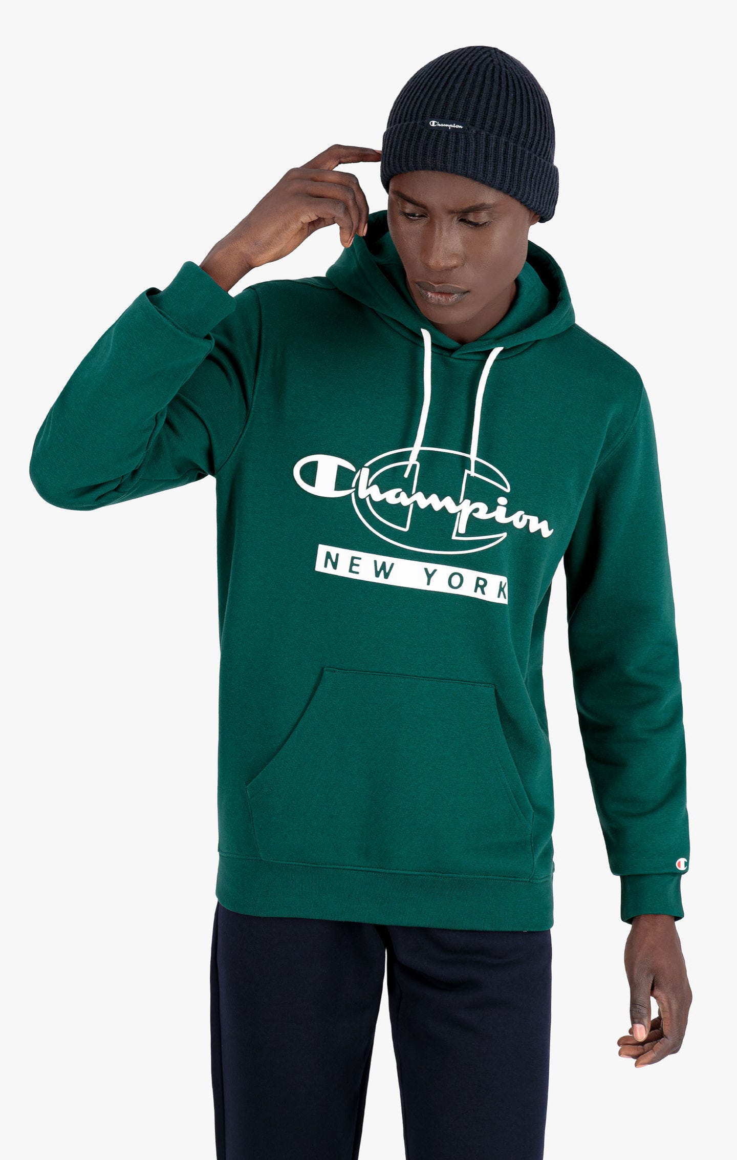 фото Худи мужское champion legacy graphic shop authentic зеленое s