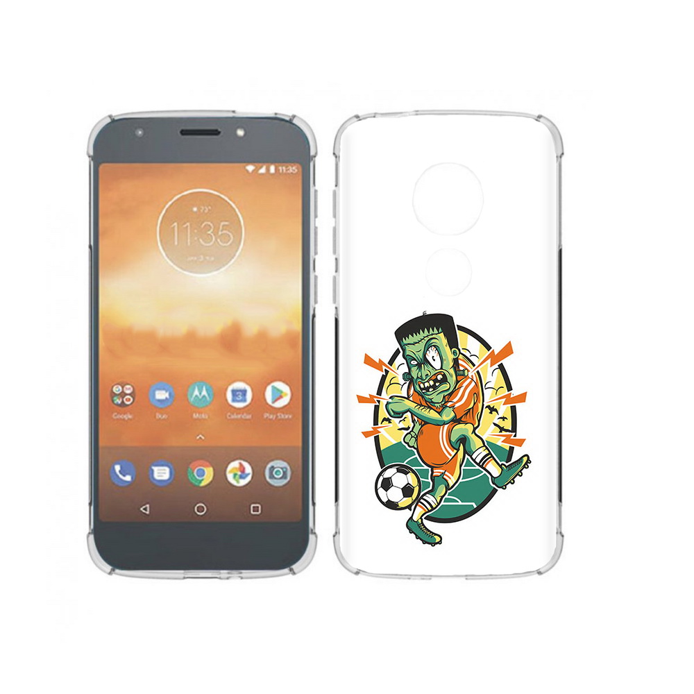 

Чехол MyPads Tocco для Motorola Moto E5 Play зомби футболист (PT227065.372.368), Прозрачный, Tocco