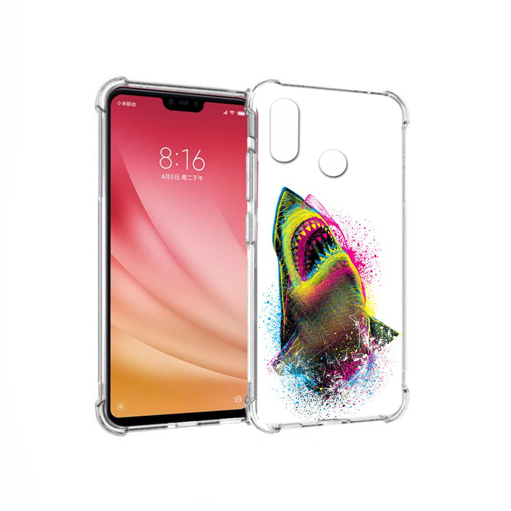 

Чехол MyPads Tocco для Xiaomi Mi 8 челюсти-2 (PT110454.314.674), Прозрачный, Tocco