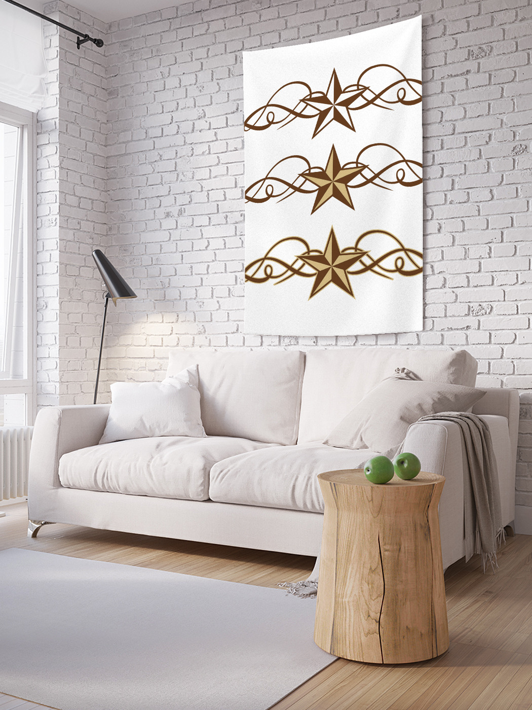 

Вертикальное фотопанно на стену JoyArty Три звезды Техаса 100x150 см, Три звезды Техаса