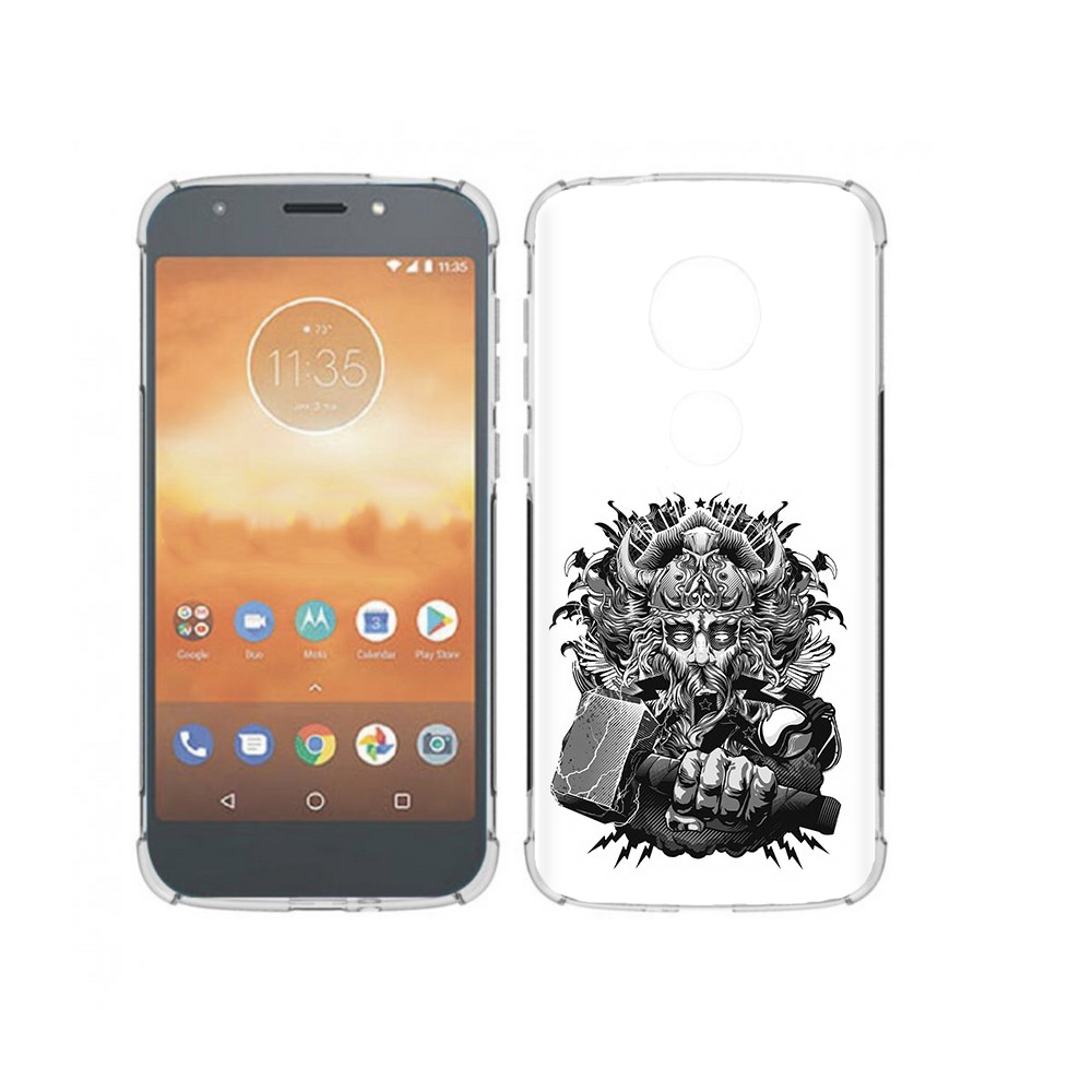 

Чехол MyPads Tocco для Motorola Moto E5 Play злой тор (PT227065.372.363), Прозрачный, Tocco