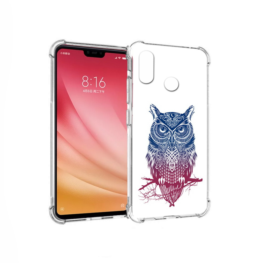 

Чехол MyPads Tocco для Xiaomi Mi 8 хиппи сова (PT110454.314.664), Прозрачный, Tocco