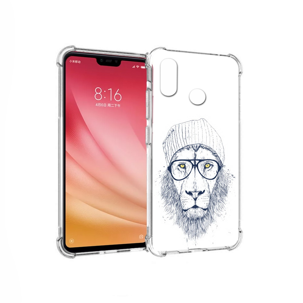 

Чехол MyPads Tocco для Xiaomi Mi 8 хиппи лев (PT110454.314.663), Прозрачный, Tocco