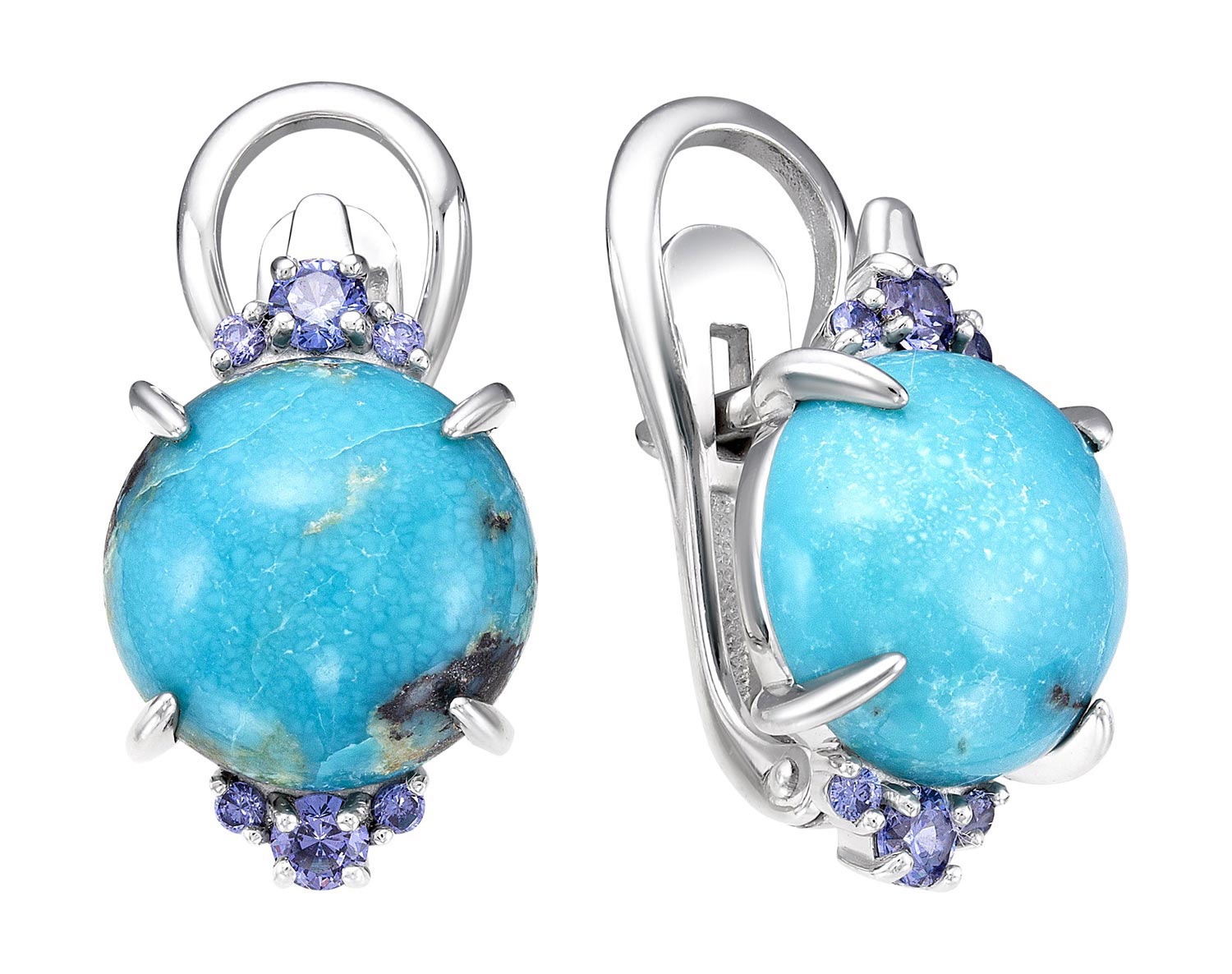 

Серьги из серебра с бирюзой Империал S1376JU/Ag-619/7, S1376JU/Ag-619/7