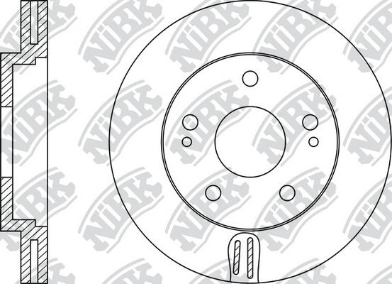

Тормозной диск NiBK передний для Mitsubishi Lancer 2000-2007 RN1365